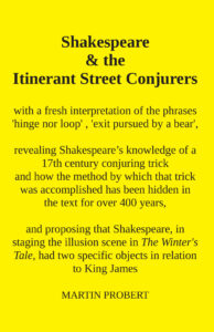 Martin Probert: Shakespeare & the Itinerant Street Conjurers (2020)